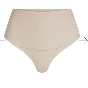 SKIMS Cotton Shape wear: Nude High-Waist Briefs